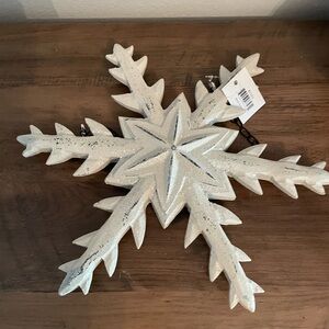 White Snowflake Holiday Decoration